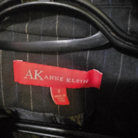 Anne Klein Black Pinstripe Blazer - Picture 4 of 4